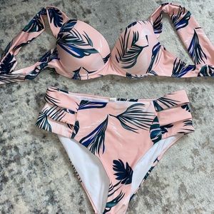 Floral bathing suit